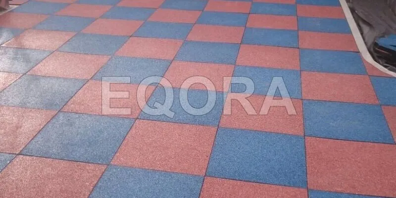 Резиновое покрытие из крошки для автосервисов в Красногорске